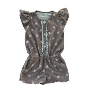 Woodmouse & Thistle Star Print Ruffle Romper 7/8